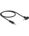 Delock Kabel Audio 3.5mm męski/męski kątowy czarny 1.0m - nr 5