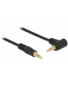 Delock Kabel Audio 3.5mm męski/męski kątowy czarny 1.0m - nr 8