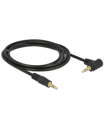 Delock Kabel Audio 3.5mm męski/męski kątowy czarny 2.0m