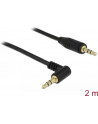 Delock Kabel Audio 3.5mm męski/męski kątowy czarny 2.0m - nr 14