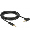Delock Kabel Audio 3.5mm męski/męski kątowy czarny 3.0m - nr 6