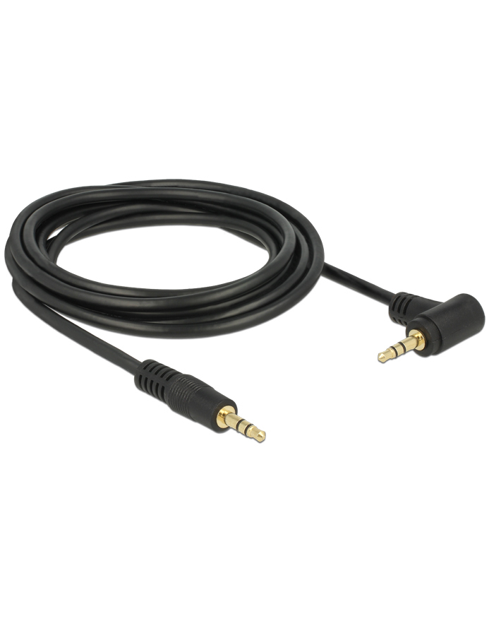 Delock Kabel Audio 3.5mm męski/męski kątowy czarny 3.0m główny