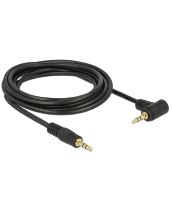 Delock Kabel Audio 3.5mm męski/męski kątowy czarny 3.0m