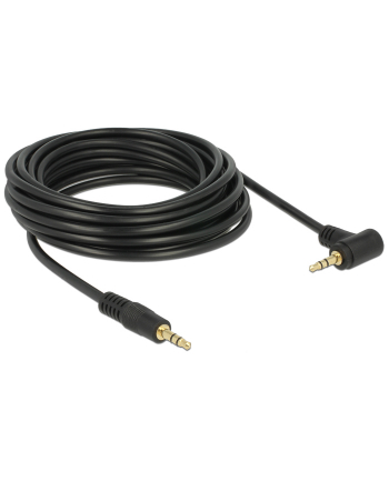 Delock Kabel Audio 3.5mm męski/męski kątowy czarny 5.0m