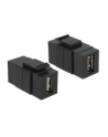 DeLOCK Keystone Easy USB 2.0 Wt-Wt A - czarny - nr 2