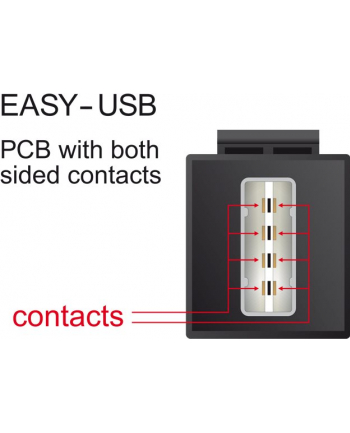 DeLOCK Keystone Easy USB 2.0 Wt-Wt A - czarny nr 2