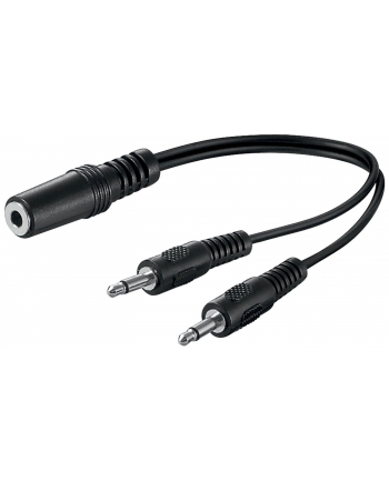 goobay 2x3.5mm męskie -> 3.5mm żeńskie 0,2m