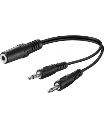 goobay 2x3.5mm męskie -> 3.5mm żeńskie 0,2m