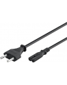 goobay - kabel zasilający euro 2 pin - czarny - 5 m - nr 15