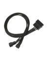 Nanoxia 4Pin Molex - 2x3Pin 30cm black - nr 1