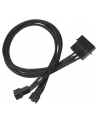 Nanoxia 4Pin Molex - 2x3Pin 30cm black - nr 6