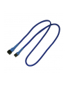 Nanoxia 3-Pin Molex przedłużacz 60 cm blue - nr 3