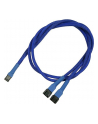 Nanoxia 3-Pin Molex rozgałęźnik 60cm blue - nr 4