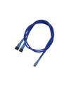 Nanoxia 3-Pin Molex rozgałęźnik 60cm blue - nr 6