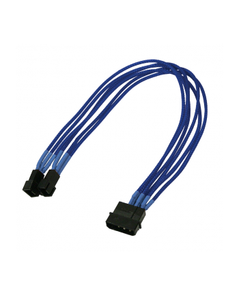 Nanoxia 4Pin Molex - 2x3Pin 30cm blue