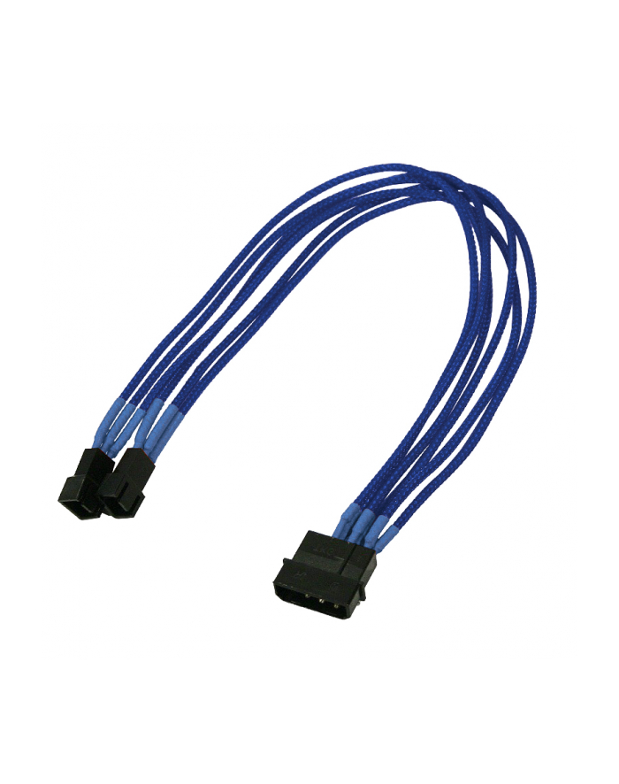 Nanoxia 4Pin Molex - 2x3Pin 30cm blue główny