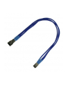 Nanoxia 3-Pin Molex przedłużacz 30cm blue - nr 1