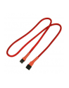 Nanoxia 3-Pin Molex przedłużacz 60 cm red - nr 1