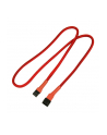 Nanoxia 3-Pin Molex przedłużacz 60 cm red - nr 3