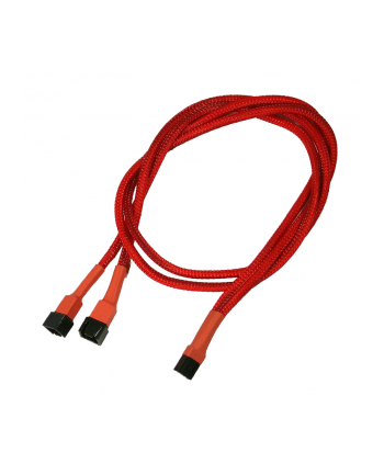 Nanoxia 3-Pin Molex rozgałęźnik 60cm red