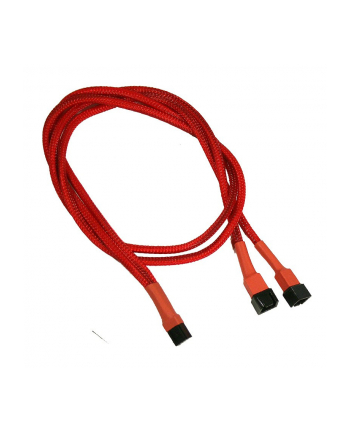 Nanoxia 3-Pin Molex rozgałęźnik 60cm red