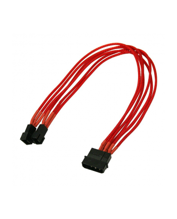 Nanoxia 4Pin Molex - 2x3Pin 30cm red