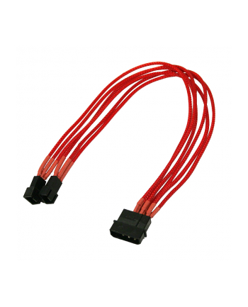 Nanoxia 4Pin Molex - 2x3Pin 30cm red