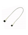 Nanoxia 3-Pin Molex przedłużacz 30 cm white - nr 1