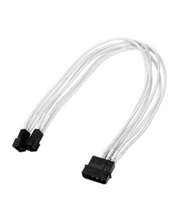 Nanoxia 4Pin Molex - 2x3Pin 30cm biały - Adapter