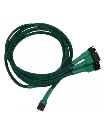 Nanoxia 3-Pin Molex-4x3-Pin Adapter 60cm green