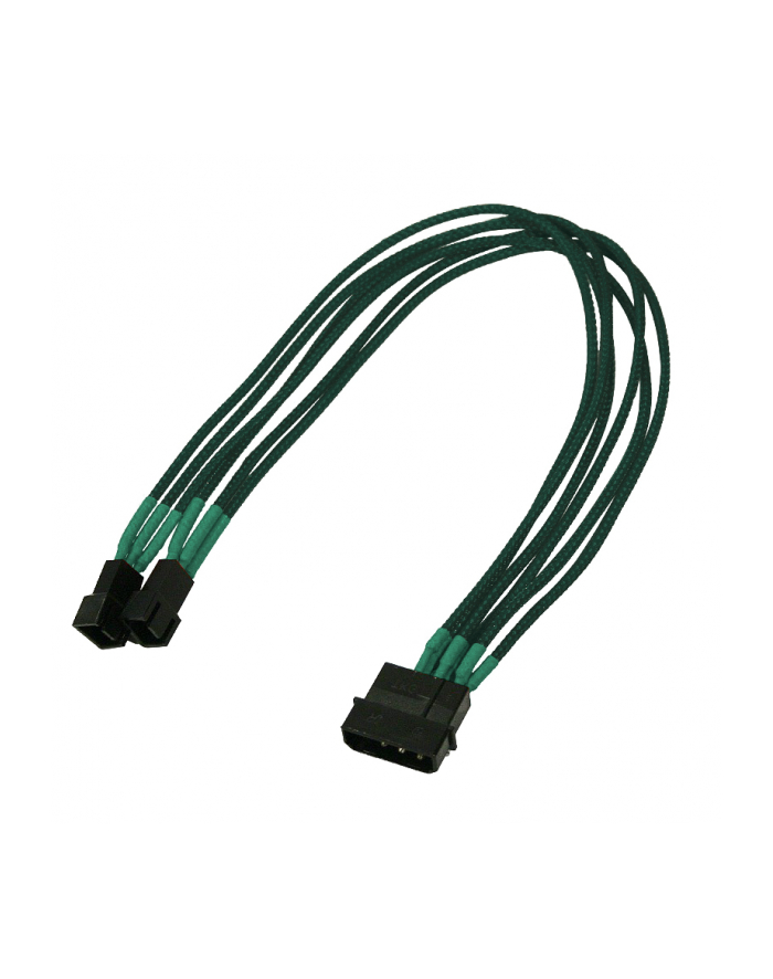 Nanoxia 4Pin Molex - 2x3Pin 30cm green główny