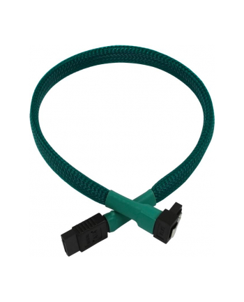 Nanoxia SATA 3.0 Kabel kątowy 45cm green