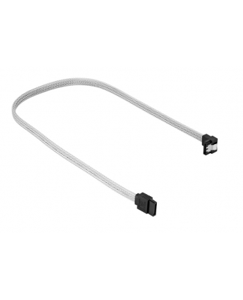 Sharkoon SATA III Kabel kątowy biały - 60 cm