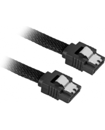 Sharkoon SATA III Kabel z oplotem - czarny - 75 cm