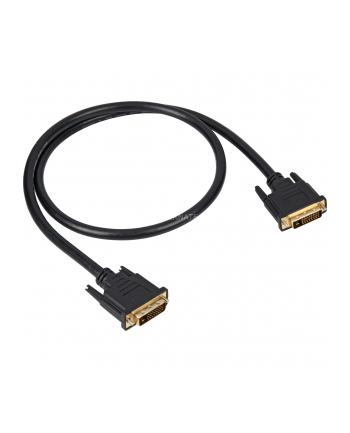 Sharkoon - kabel DVI-D - DVI-D (24+1) - 1m - czarny