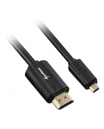 Sharkoon kabel HDMI -> micro HDMI 4K czarny 1.0m - A-D