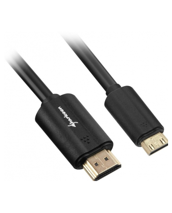 Sharkoon kabel HDMI -> mini HDMI 4K czarny 1.0m - A-C