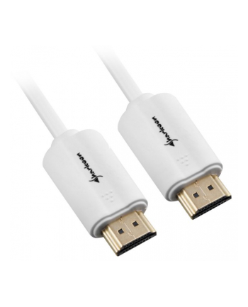 Sharkoon kabel HDMI -> HDMI 4K biały 2.0m - A-A