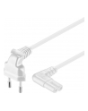 goobay - kabel zasilający euro 2-pin - kątowy 90 stopni - biały - 3 m - nr 3