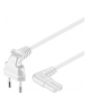 goobay - kabel zasilający euro 2-pin - kątowy 90 stopni - biały - 3 m - nr 4