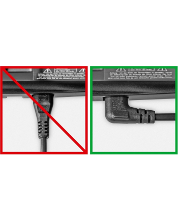 goobay - kabel zasilający euro 2-pin - kątowy 90 stopni - biały - 3 m