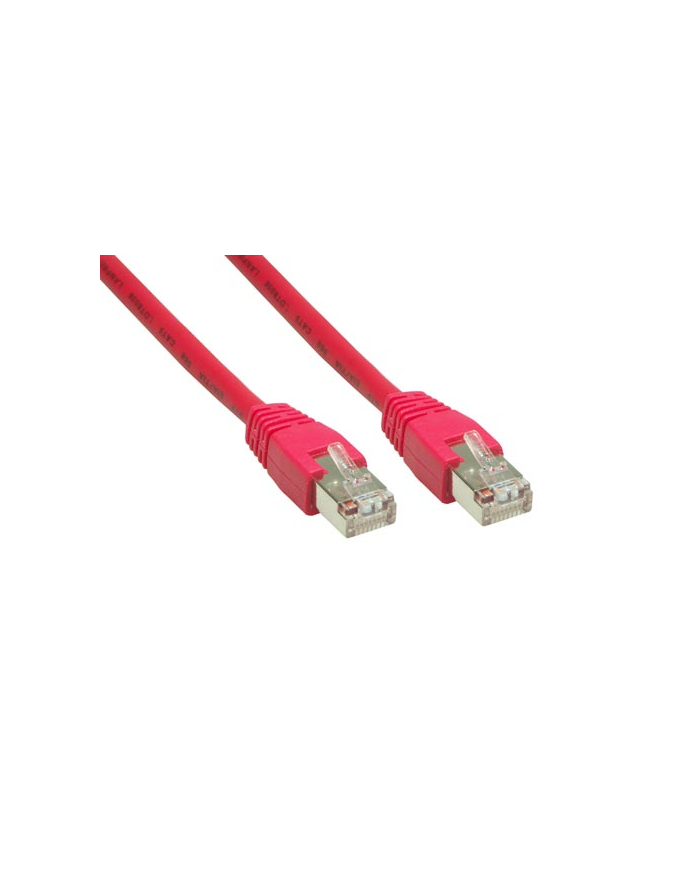 Kabel sieciowy Cat6 SFTP czerwony 50m główny