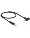 Delock Kabel Audio 3.5mm męski/męski kątowy czarny 0.5m - nr 11