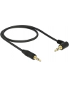 Delock Kabel Audio 3.5mm męski/męski kątowy czarny 0.5m - nr 14