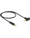 Delock Kabel Audio 3.5mm męski/męski kątowy czarny 0.5m - nr 18