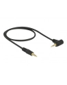 Delock Kabel Audio 3.5mm męski/męski kątowy czarny 0.5m - nr 5