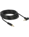 Delock Kabel Audio 3.5mm męski/męski kątowy czarny 5.0m - nr 17