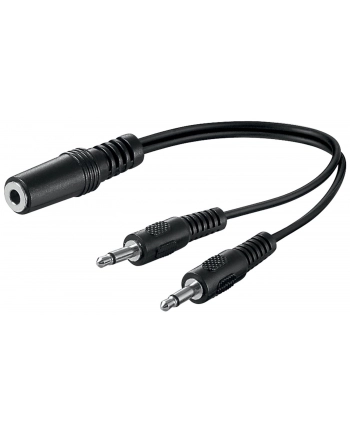 goobay 2x3.5mm męskie -> 3.5mm żeńskie 0,2m
