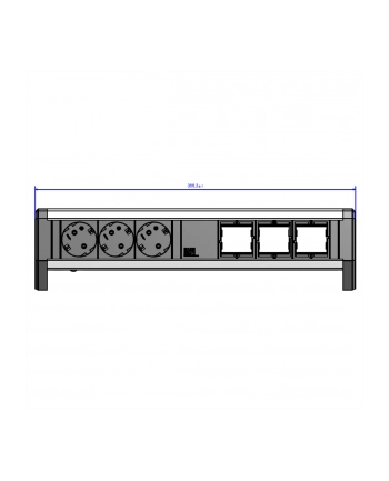 Bachmann DESK 3x Gniazda 3xABD GST18