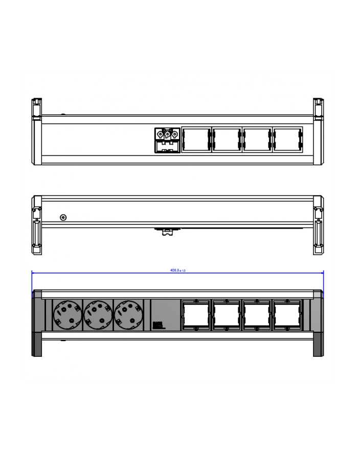 Bachmann DESK 3x Gniazda 4xABD GST18 główny